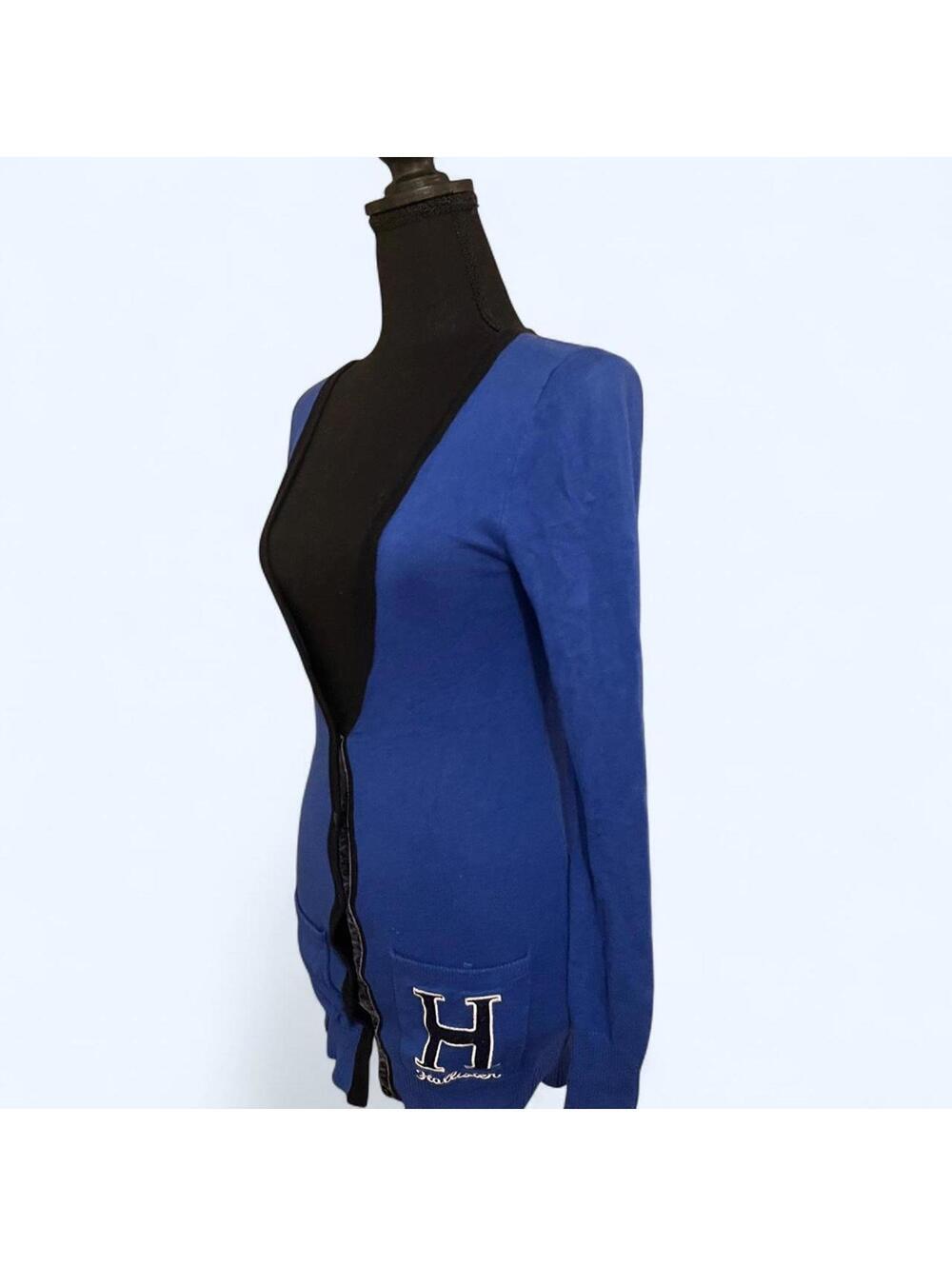 y2k hollister blue fitted preppy cardigan size small 💙 - Picture 5 of 6